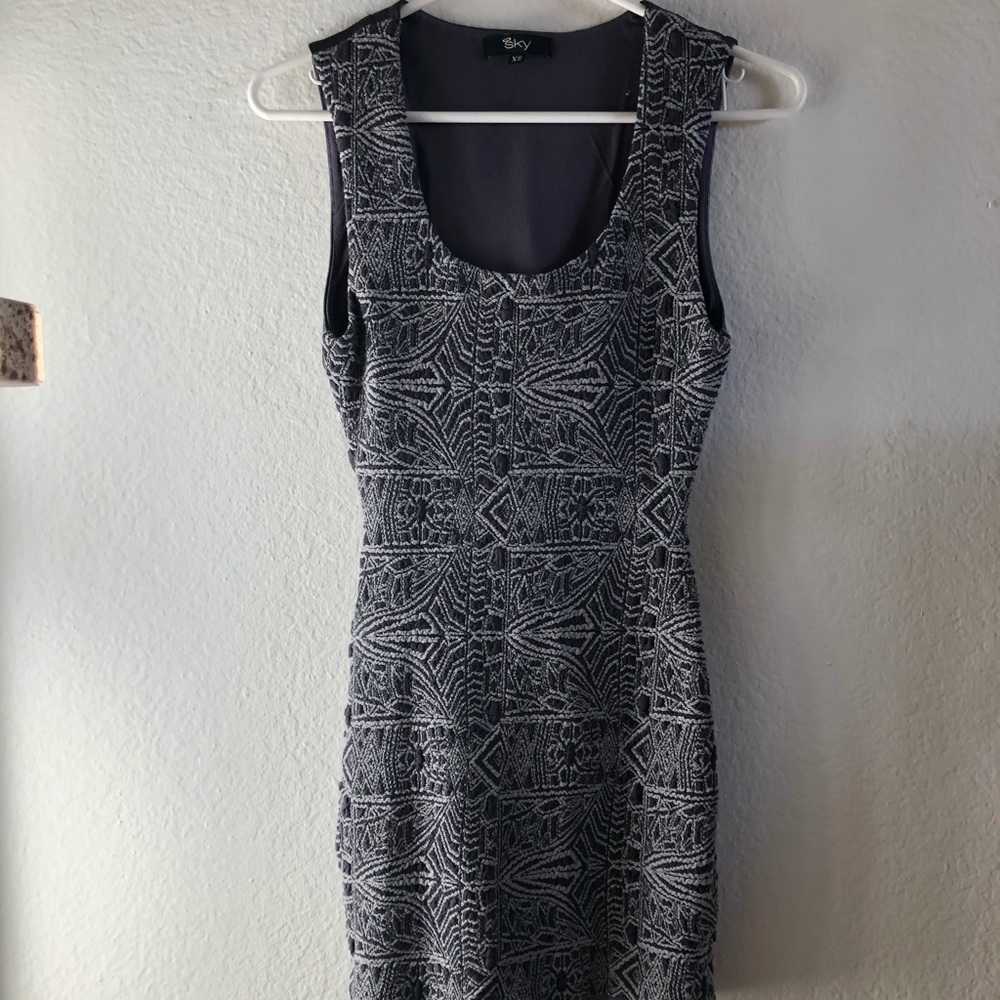 Skye Cutout Midi Printed Dress